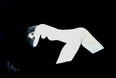 Malerei mit dem Titel "Pensiero Nudo" von Salotti •  Artist, Original-Kunstwerk, Acryl