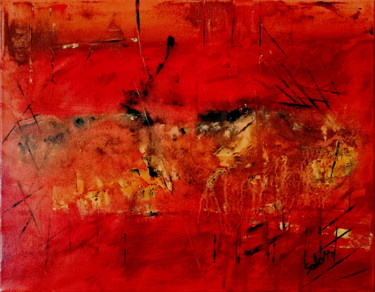 Malerei mit dem Titel "Elefanti nella Sava…" von Salotti •  Artist, Original-Kunstwerk, Acryl