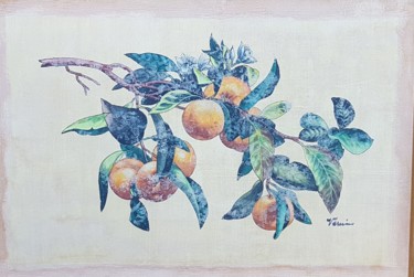 Pintura titulada "Naranjas" por Spa Pe, Obra de arte original, Oleo