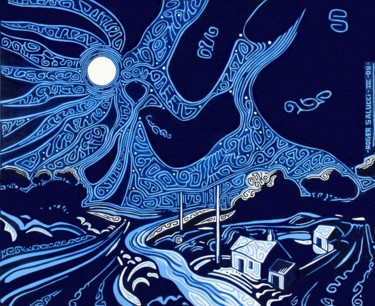 "16-nuit-sans-fin-32…" başlıklı Tablo Roger Salucci tarafından, Orijinal sanat, Akrilik