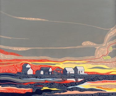 Peinture intitulée "37-un-matin-serein.…" par Roger Salucci, Œuvre d'art originale, Acrylique