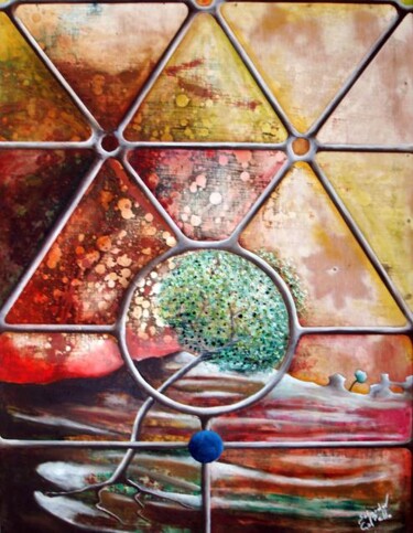 Pintura titulada "el arbole" por Salvador Cabello, Obra de arte original