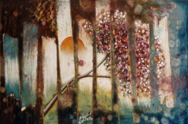 Pintura titulada "paisaje con arbol" por Salvador Cabello, Obra de arte original