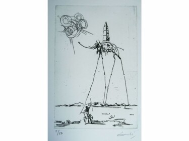 Druckgrafik mit dem Titel "Fine Surreal Limite…" von Salvador Dali, Original-Kunstwerk, Radierung
