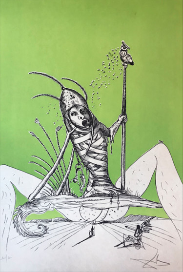 Отпечатки и Гравюры под названием "Les Songes Drolatiq…" - Salvador Dali, Подлинное произведение искусства, Литография