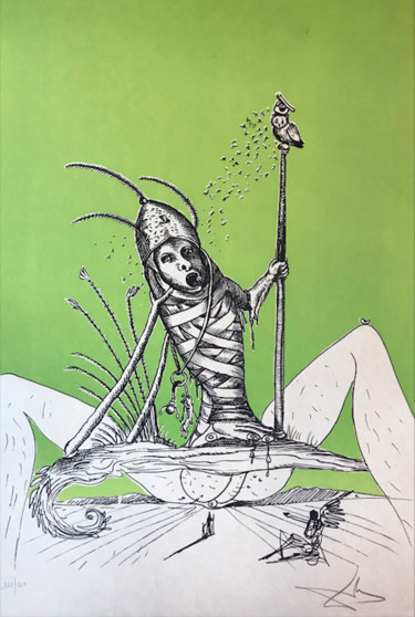 Druckgrafik mit dem Titel "Les Songes Drolatiq…" von Salvador Dali, Original-Kunstwerk, Lithographie