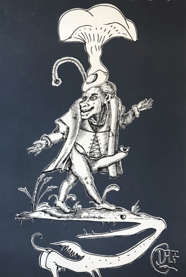 Printmaking titled "Les Songes Drolatiq…" by Salvador Dali, Original Artwork, Lithography