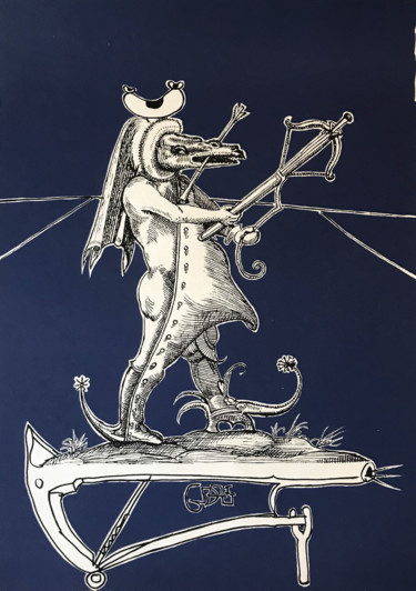Impressões e gravuras intitulada "Les Songes Drolatiq…" por Salvador Dali, Obras de arte originais, Litografia