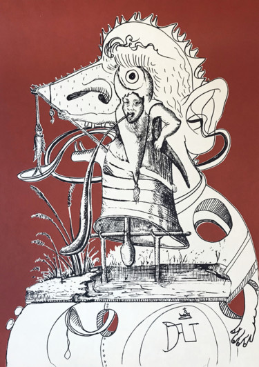 印花与版画 标题为“Les Songes Drolatiq…” 由Salvador Dali, 原创艺术品, 光刻技术