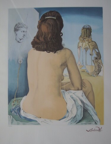 Printmaking titled "Ma femme nue" by Salvador Dali, Original Artwork, Acrylic