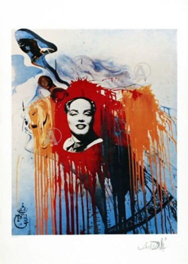 Incisioni, stampe intitolato "Rare Marilyn Monroe…" da Salvador Dali, Opera d'arte originale, Litografia