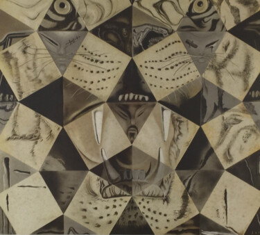 Printmaking titled "Tigre Lénine" by Salvador Dali, Original Artwork, Lithography