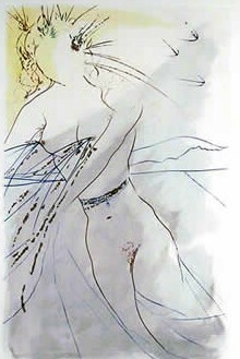 Printmaking titled "THOU ART FAIRE MY L…" by Salvador Dali, Original Artwork