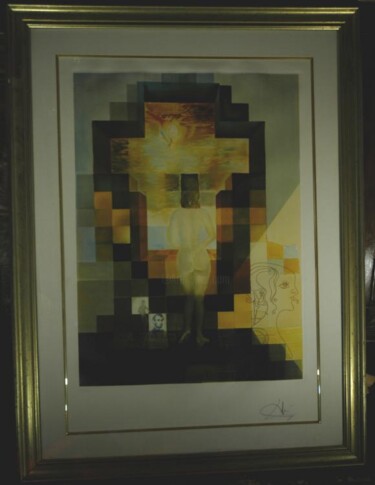 Druckgrafik mit dem Titel "LINCOLN IN DALIVISI…" von Salvador Dali, Original-Kunstwerk