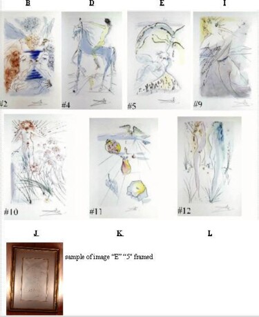 Estampas & grabados titulada "Song of Songs of Ki…" por Salvador Dali, Obra de arte original