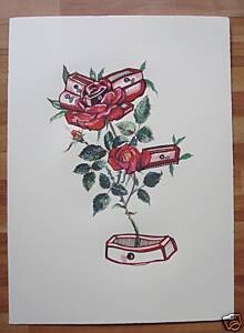Printmaking titled "FLORALS" by Salvador Dali, Original Artwork
