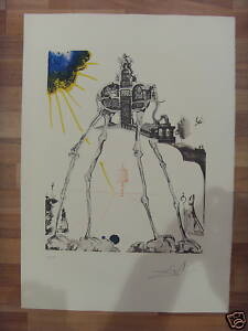 Druckgrafik mit dem Titel "L'ELEPHANT DE L'ESP…" von Salvador Dali, Original-Kunstwerk