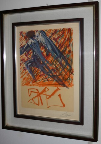 Druckgrafik mit dem Titel "LITOGRAFIA" von Salvador Dali, Original-Kunstwerk, Öl
