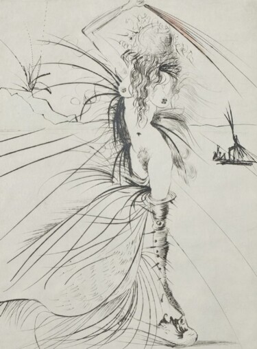 Druckgrafik mit dem Titel "Salvador Dali, Les…" von Salvador Dali, Original-Kunstwerk, Radierung