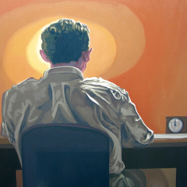 Pintura intitulada "Iluminación." por Salvador Torres, Obras de arte originais, Óleo