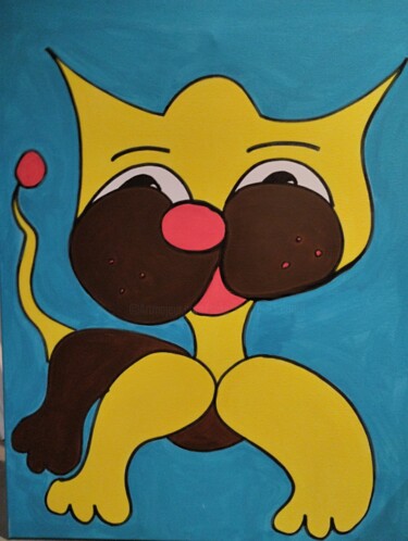 Painting titled "douceur" by Salvadore C, Original Artwork, Acrylic Mounted on Wood Stretcher frame