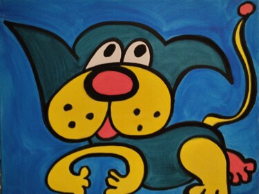 Painting titled "modestawaou" by Salvadore C, Original Artwork, Acrylic Mounted on Wood Stretcher frame