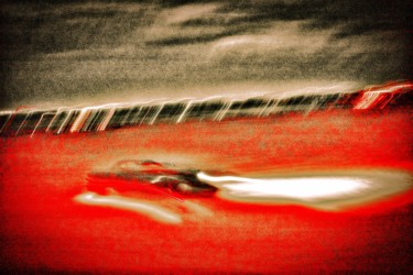 Fotografia intitolato "car in a red night" da Salvatore Avallone, Opera d'arte originale, Fotografia digitale