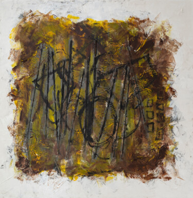 Картина под названием "consciousness windo…" - Salvatore Balice, Подлинное произведение искусства, Акрил Установлен на Дерев…