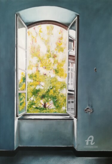 Malerei mit dem Titel "Interior 27" von Salvatore Cocca, Original-Kunstwerk, Öl
