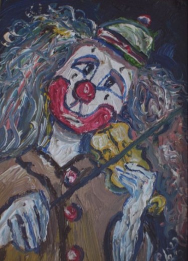 Pittura intitolato "L'ARTISTA DEL VIOLI…" da Salvatore Capossela, Opera d'arte originale