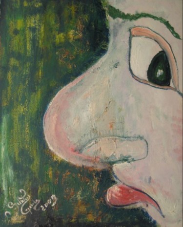 Pittura intitolato "NASONE" da Salvatore Capossela, Opera d'arte originale, Olio