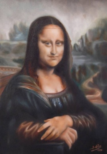 Pittura intitolato "La mia Monna Lisa" da Salvatore Vito, Opera d'arte originale, Altro