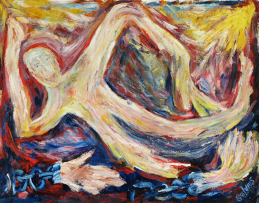 Pittura intitolato "No chains" da Salviano Benicio, Opera d'arte originale, Acrilico