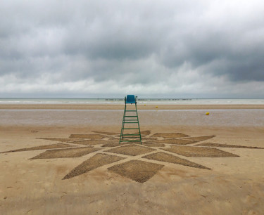 Fotografia zatytułowany „Green Chair” autorstwa Samuel Dougados, Oryginalna praca, Fotografia cyfrowa