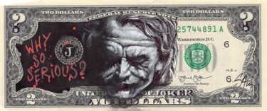 Pintura intitulada "The Joker Bank" por Sam Guillemot, Obras de arte originais, Acrílico
