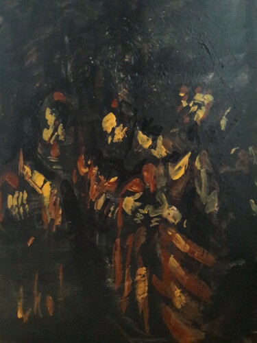 Painting titled "Le Caravage étude.." by Sam Keusseyan Gladiateur, Original Artwork, Acrylic