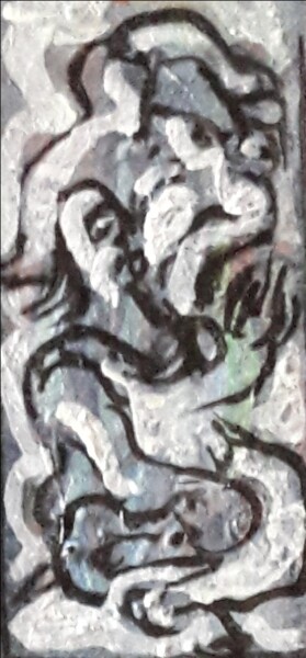 Painting titled "étude d'après Picas…" by Sam Keusseyan Gladiateur, Original Artwork, Acrylic
