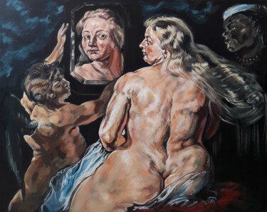Pittura intitolato "" La charme de mon…" da Sam Keusseyan Gladiateur, Opera d'arte originale, Acrilico