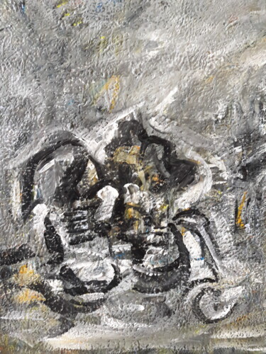 Картина под названием "" Étude d'après Van…" - Sam Keusseyan Gladiateur, Подлинное произведение искусства, Акрил