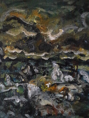 Pittura intitolato "" Étude d'après Van…" da Sam Keusseyan Gladiateur, Opera d'arte originale, Acrilico