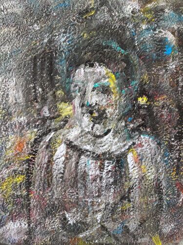 Painting titled ""Étude d'après Paul…" by Sam Keusseyan Gladiateur, Original Artwork, Acrylic