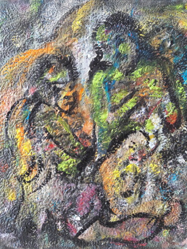 Ζωγραφική με τίτλο ""Étude d'après Paul…" από Sam Keusseyan Gladiateur, Αυθεντικά έργα τέχνης, Ακρυλικό