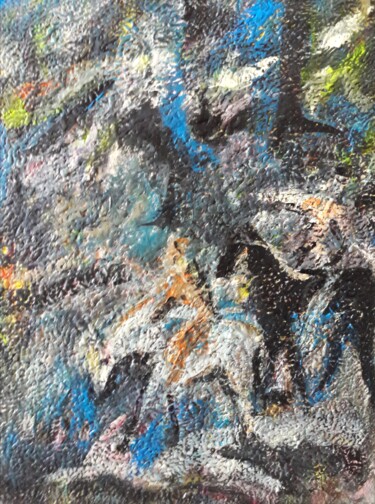 Картина под названием ""Étude d'après Paul…" - Sam Keusseyan Gladiateur, Подлинное произведение искусства, Акрил