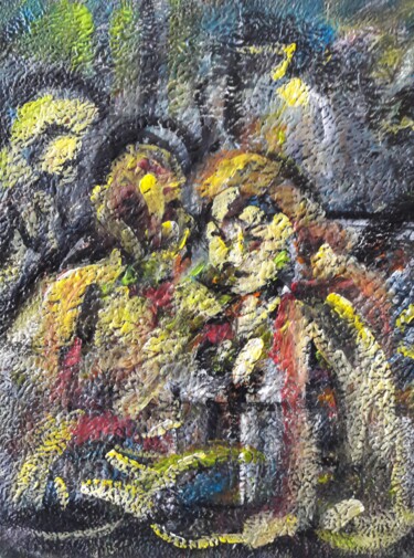 Pintura intitulada ""Étude d'après Paul…" por Sam Keusseyan Gladiateur, Obras de arte originais, Acrílico