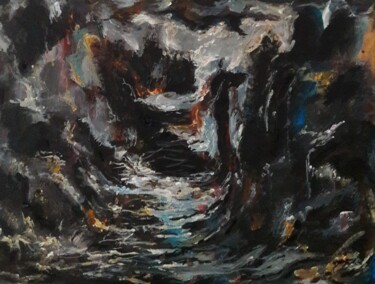 Pittura intitolato "" Armageddone "" da Sam Keusseyan Gladiateur, Opera d'arte originale, Acrilico