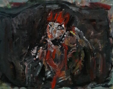 Painting titled "une renne arménienne" by Sam Keusseyan Gladiateur, Original Artwork, Acrylic
