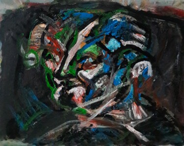 Peinture intitulée "tu détruits mon vis…" par Sam Keusseyan Gladiateur, Œuvre d'art originale, Acrylique