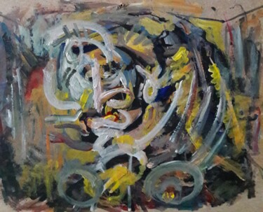 Pintura intitulada "femme taureau 6" por Sam Keusseyan Gladiateur, Obras de arte originais, Acrílico