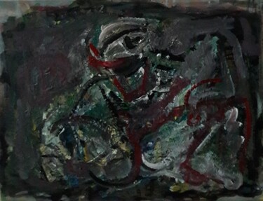 Painting titled "niche d'humains 5" by Sam Keusseyan Gladiateur, Original Artwork, Acrylic