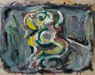 Pittura intitolato "comme un écharpe" da Sam Keusseyan Gladiateur, Opera d'arte originale, Acrilico